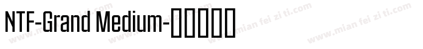 NTF-Grand Medium字体转换